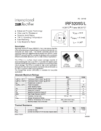 Datasheet IRF3205 manufacturer IRF